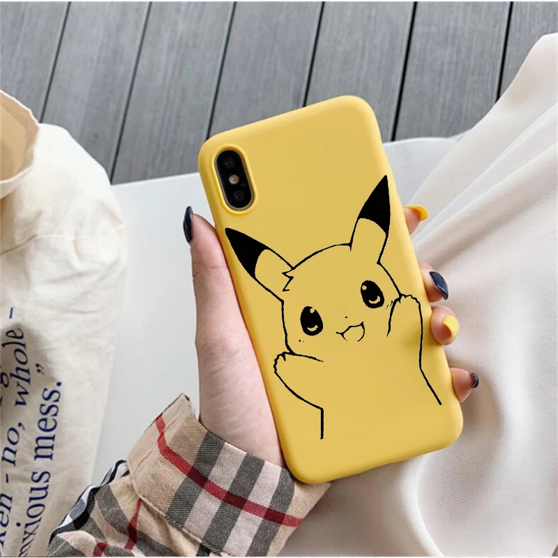 Японский мультяшный чехол для samsung Galaxy S10 S10E S9 S8 S7 S6 Plus Lite edge, мягкий силиконовый чехол для телефона с изображением японского аниме - Цвет: Color2Yellow