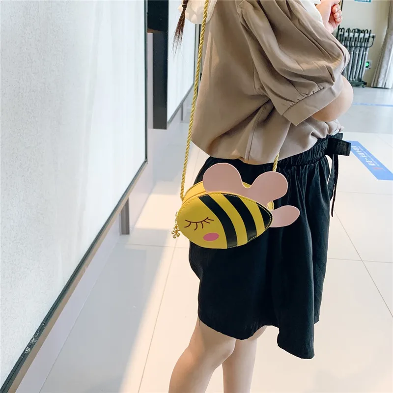 Новый популярный кошелек для мелочи из искусственной кожи с мультяшной Пчелкой