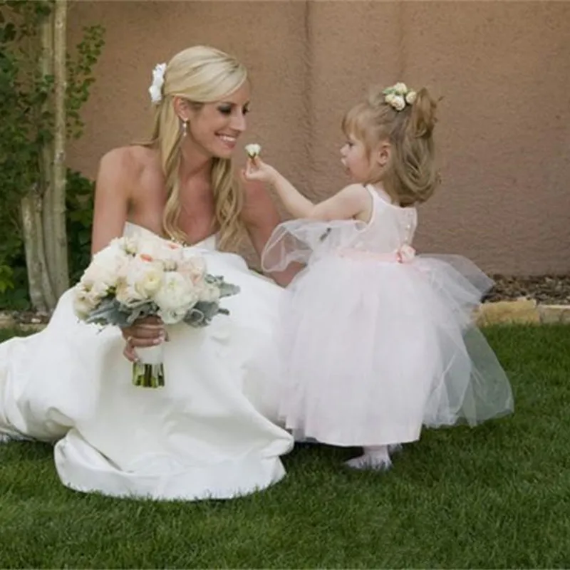 Платье с цветочным узором ручной работы для Девочек Пышные фатиновые платья