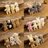 jane z ann newborn baby photo props handmade little doll lion bear rabbit panda animal 10 15cm studio shooting cute accessories