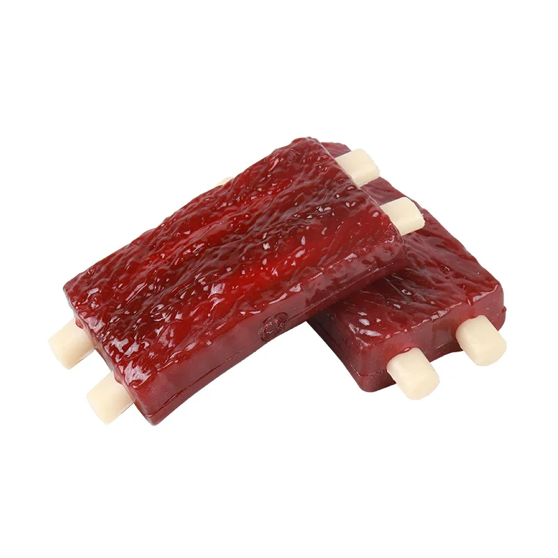 

Pet Simulation Rubber Spareribs Molar Toys Molar Sticks Wear-resistant Bite-resistant Dog Cat Accessories Pet Supplies Puppy