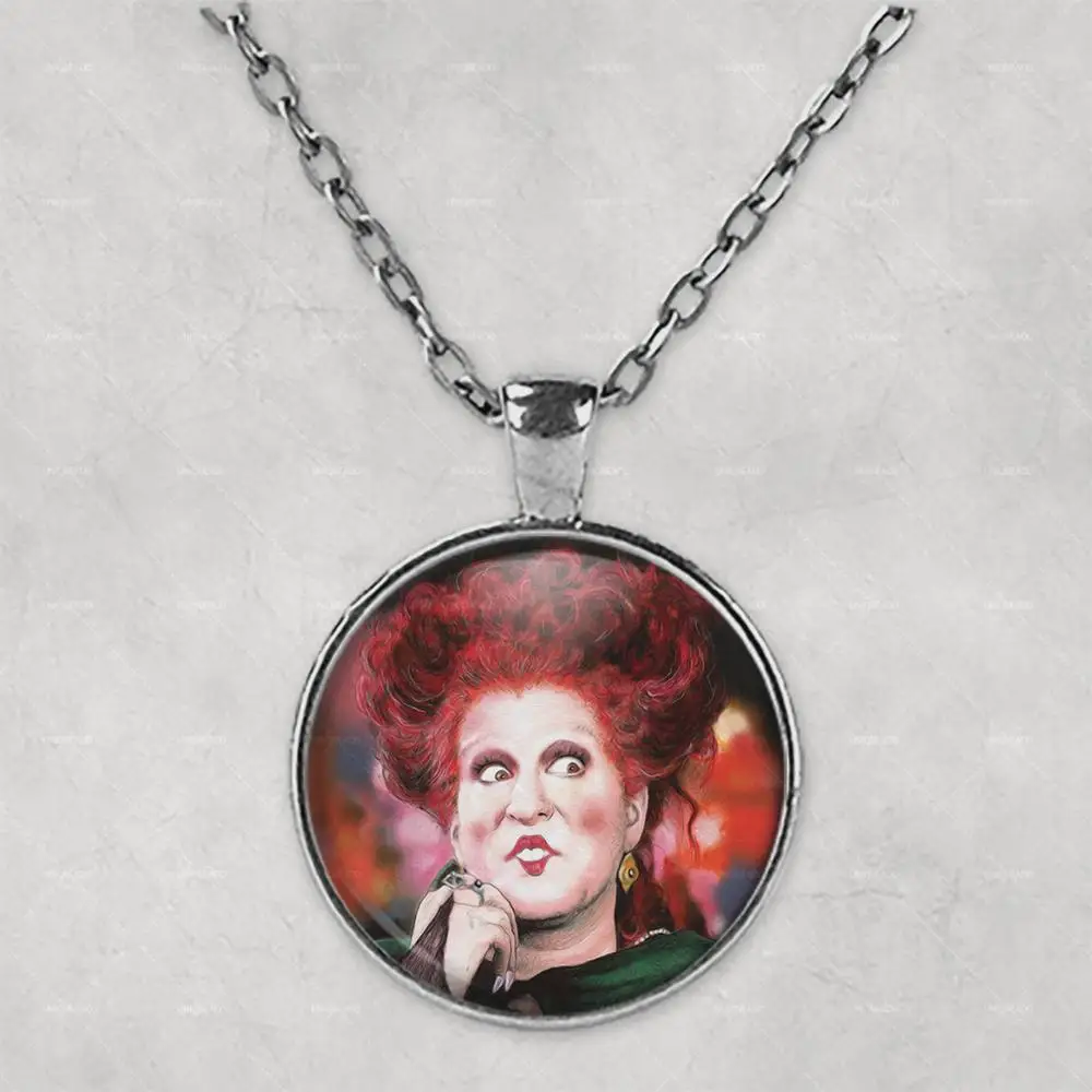 Sanderson Sisters Hocus posus ожерелье с фото Изображение ювелирные изделия s подвески Круг