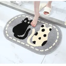 New Cartoon Sand Scraping Dust Door Entrance Mat Hallway Kitchen Bath Non-slip Rug Dust Removal Carpet Wire Loop Footpad Doormat (1)