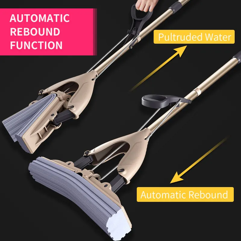 Швабра JOYBOS JBS4 с насадкой впитывающая губка выдвижная полускладная для уборки