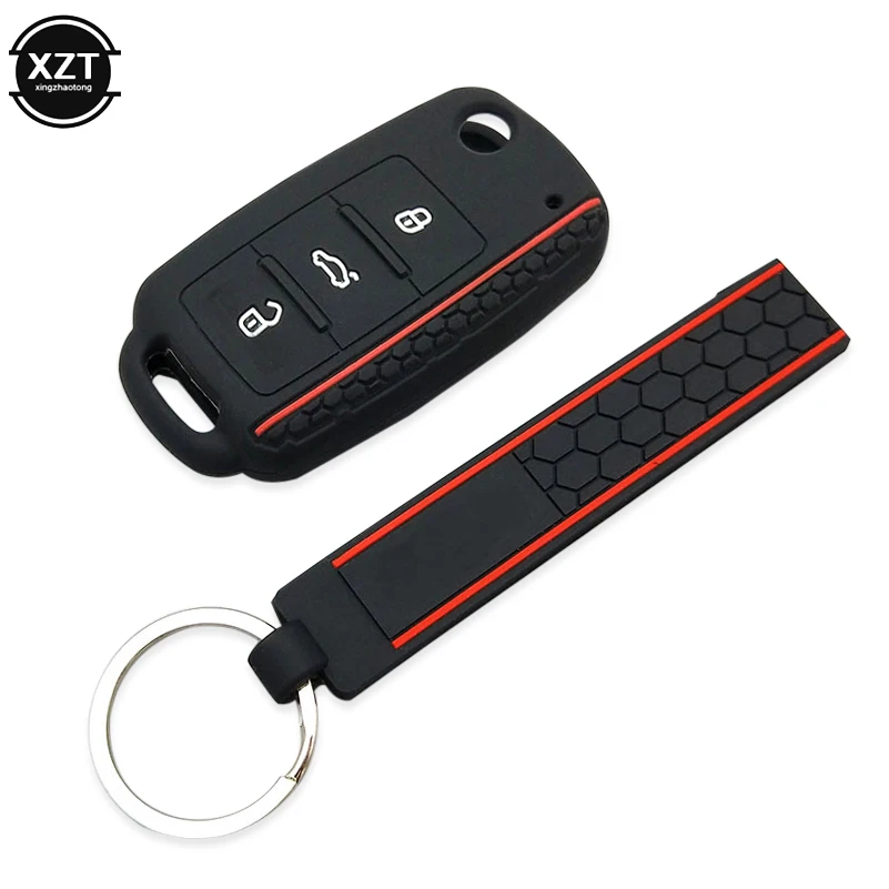 Силиконовый чехол для ключа с дистанционным управлением golf 4 5 6 SKODA Octavia Superb Seat Leon