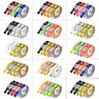 UniPlus 4PK принтер для этикеток Dymo 3D тиснение этикетка лента 9 мм многоцветная совместимая лента Dymo Labeller Motex E-101 12967 1610