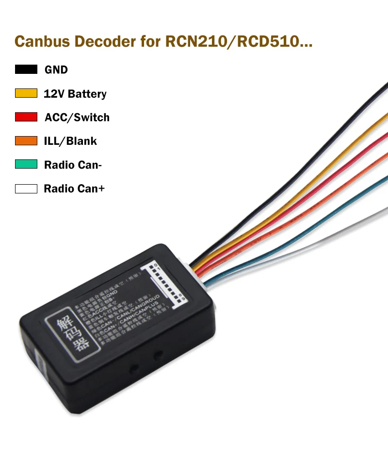 RCD330 плюс Canbus декодер RCN210 RCD10 Canbus симулятор для VW Jetta модели авто Polo, Golf, Passat EOS Bettle MK5 MK6 B6 7