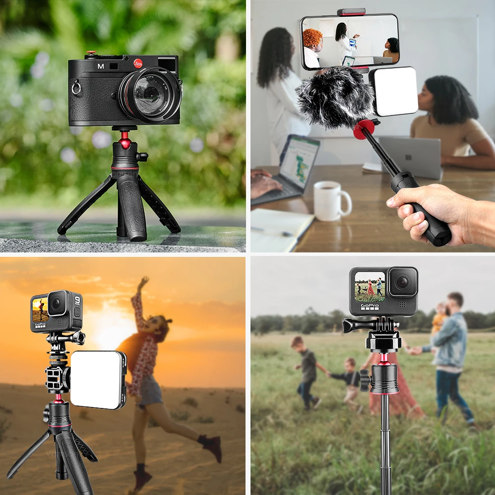 Мини селфи-палка Vamson для Go pro штатив настольная подставка Gopro Hero 10 9 8 7 6 5 с