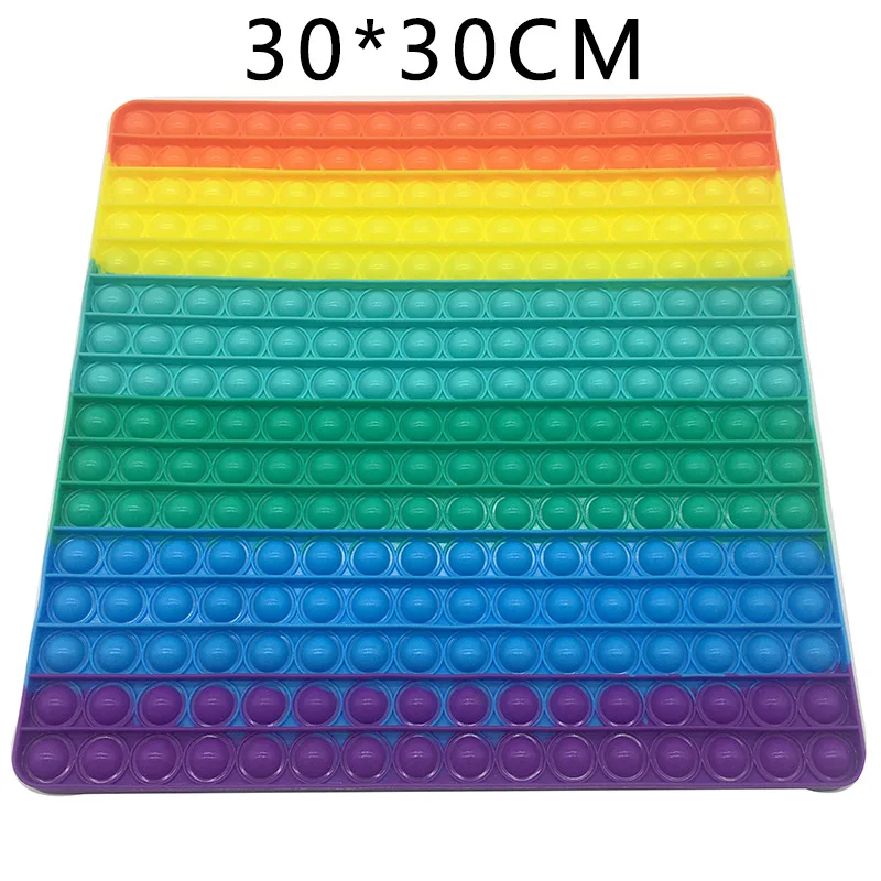 

30CM Big Size Hot Push Bubble Fidget Toy Adult Relief Antistress Soft Squishy Simple Dimple AntiStress Box