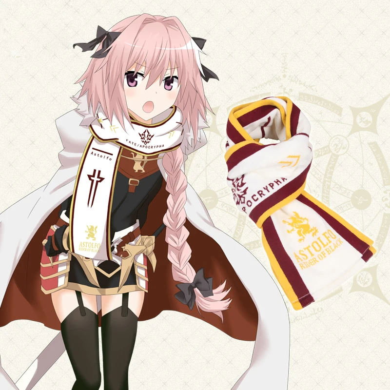 Зимний Шарф Аниме игра Fate/Apocrypha Astolfo Косплей шейный платок Модные женские мужские осенний шарф Рождественский подарок