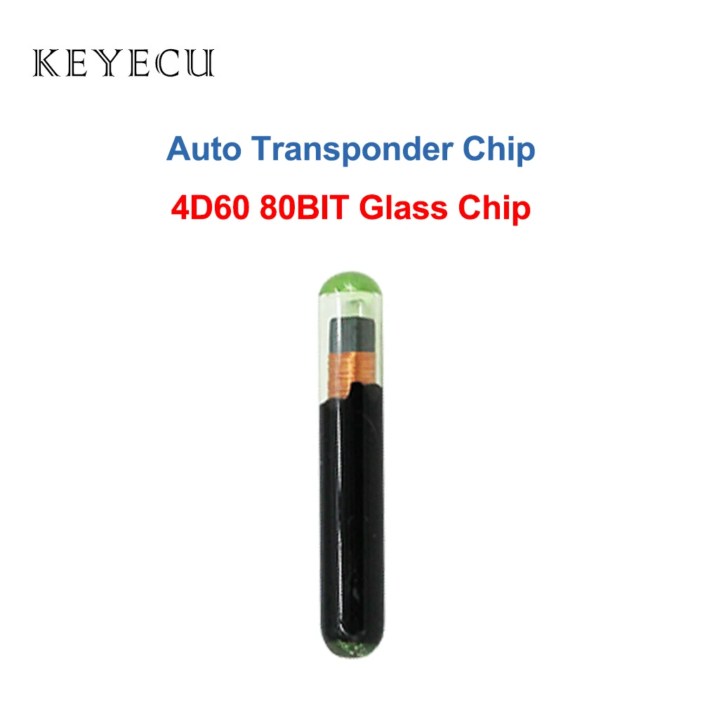 

Keyecu Aftermarket Blank 4D60 Chip 80BIT 80 Bit Glass Auto Transponder Chip for Ford Connect Fiesta Focus Ka Mondeo