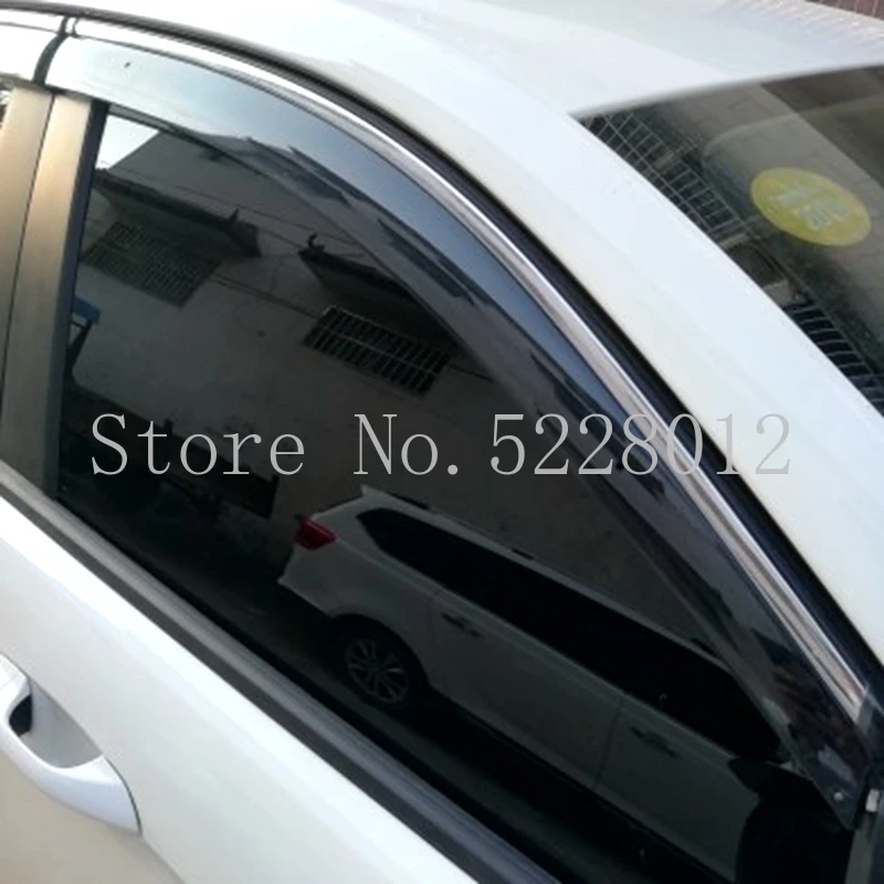 Для Ford Focus 2011-2015 окна Козырьки Навесы дождь Защита от солнца дефлектор гвардии Vent