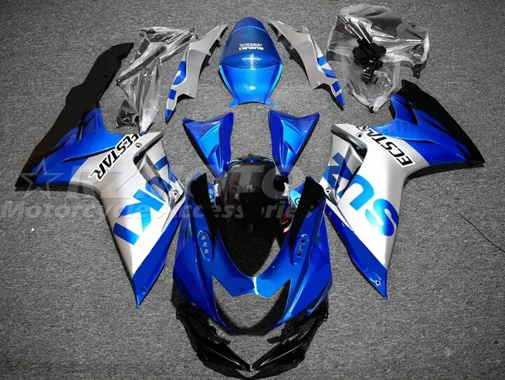 

Полный комплект обтекателей из АБС-пластика для Suzuki L1 GSX-R600 600 750 K11 11 12 13 14 15 16, комплект обтекателей синего и серебристого цвета