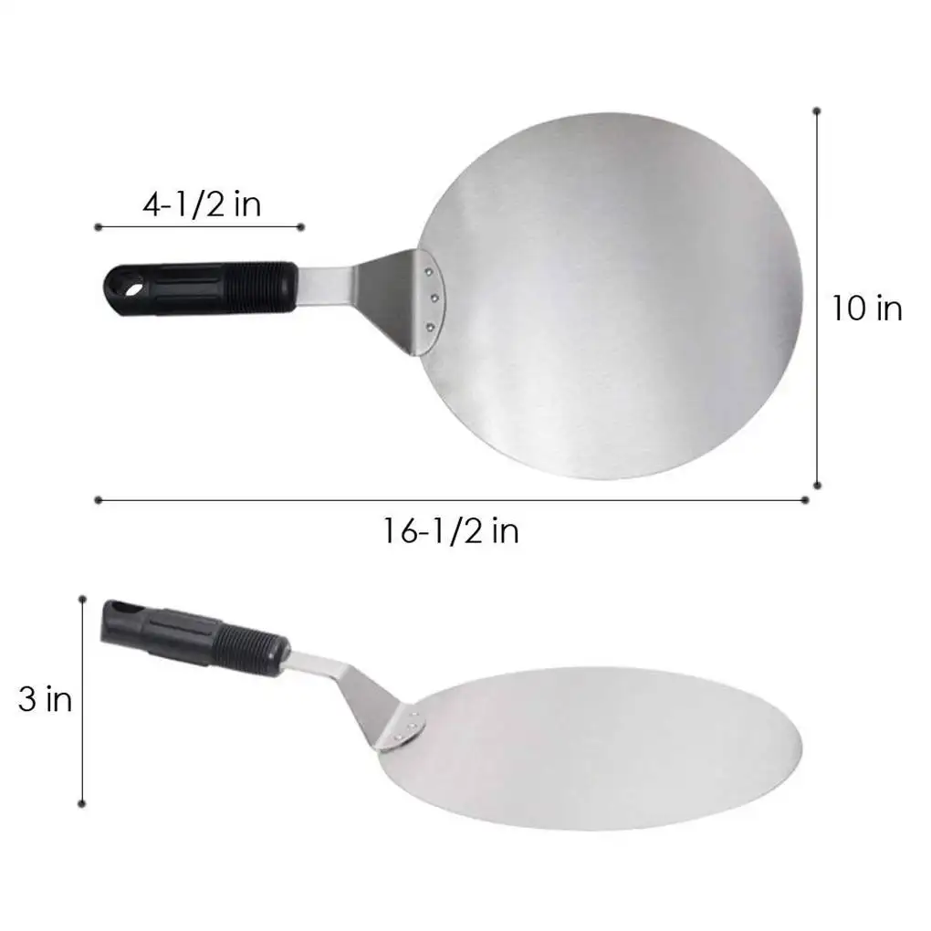 

Stainless Steel Pizza Peel Shovel With Plastic Handle Cake Shovel Baking Tools Cheese Cutter Peels Lifter Tool Pizza Shovel
