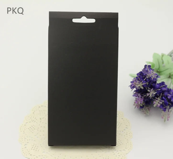 50 шт черная коробка из крафт-бумаги белая картонная упаковочная сотовый Чехол