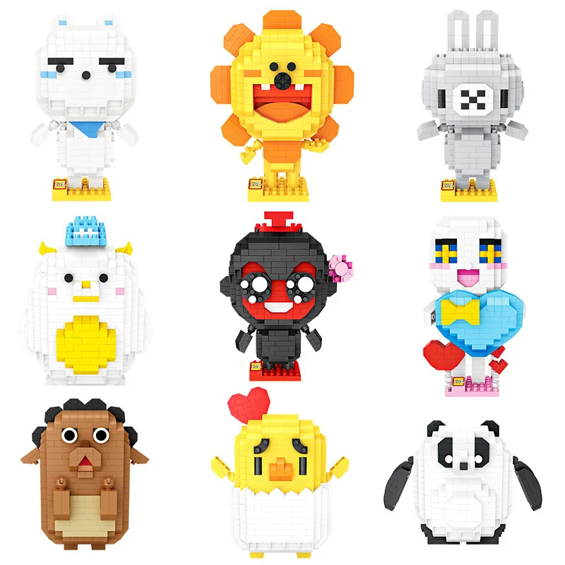 LOZ Алмазный Мини конструктор Рак милая китайская панда Мультяшные персонажи