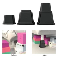 8pcs bed risers heavy duty plastic adjustable furniture lifts risers for sofa table bed increase the extra height and space