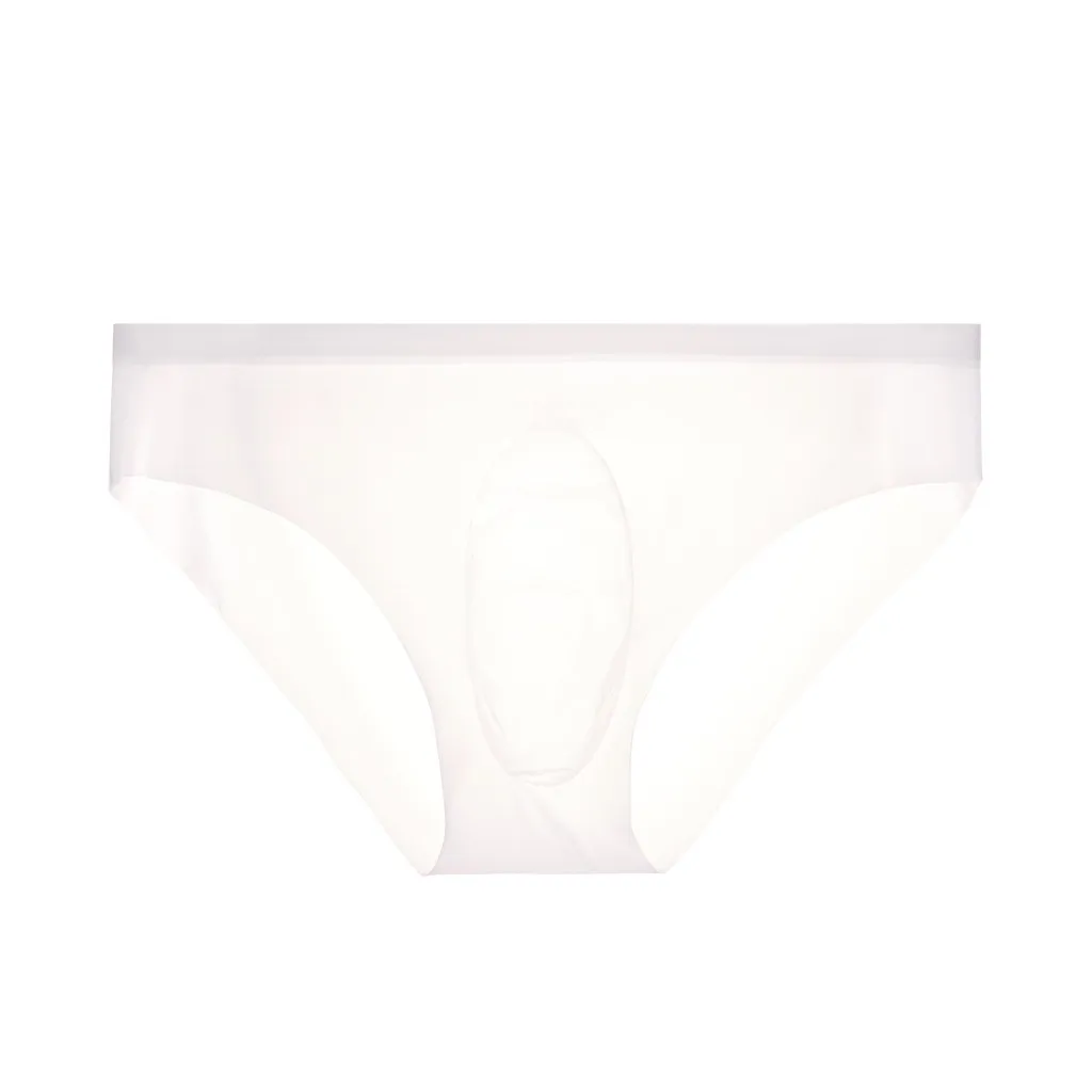 Сексуальные прозрачные мужские цельные 3d выпуклые трусы бесшовные ультратонкие