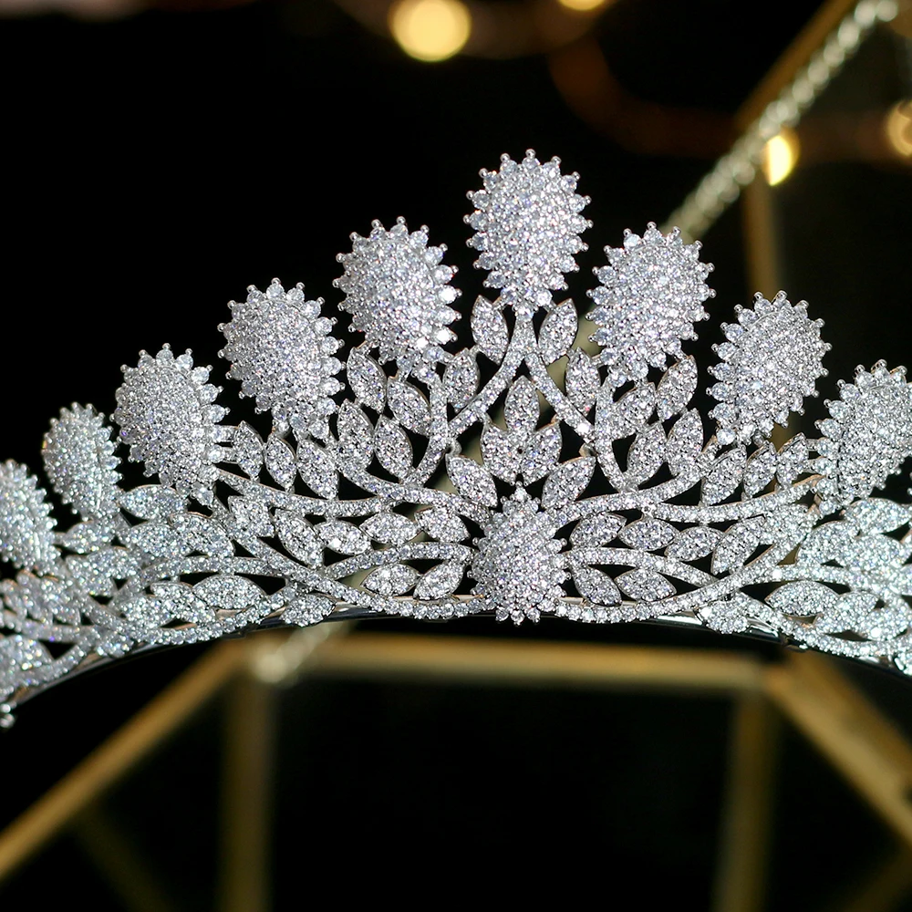 Женский свадебный головной убор с фианитами серебро AAA | Украшения и аксессуары