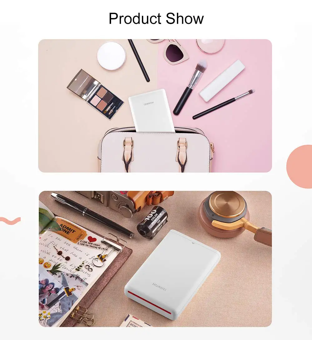 huawei AR портативный фото Карманный принтер мини портативный DIY фото принтеры для смартфонов Bluetooth 4,1 300 точек/дюйм принтер фотопринтер