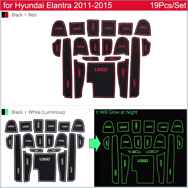 Противоскользящая подушка на дверную резиновую подушку для Hyundai Elantra MD Avante i35 2011 ~
