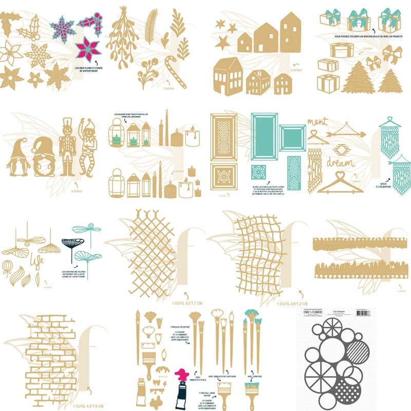 

Metal Cutting Diesdies Scrapbooking Nouveau Arrivage Scrapbooking Embossed Cutting Dies DIY Cards Template Stencil For Decor