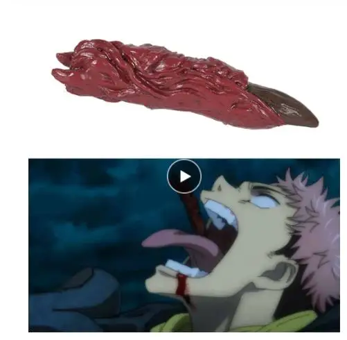 

Anime Jujutsu Kaisen Cosplay Prop Yuji Itadori Cursed Finger Demon Halloween Party Realistic Horror Decoration Weapons Props