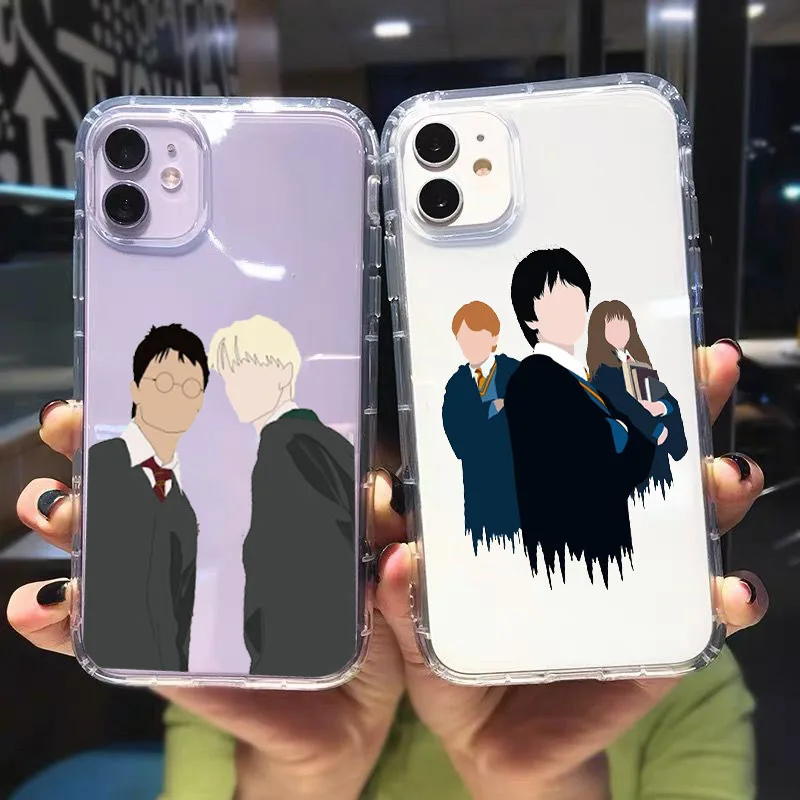 Прозрачный чехол Remazy Weasley Twins Draco Malfoy для iPhone 11 Pro 12 XS MAX SE20 7 XR X 8 6Plus противоударный