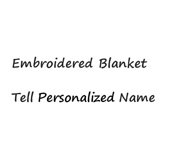 vender Nome Do Presente Personalizado Bordado Cobertor Do Bebê Cobertor De Cama Cobertor De Bebê Personalizado
