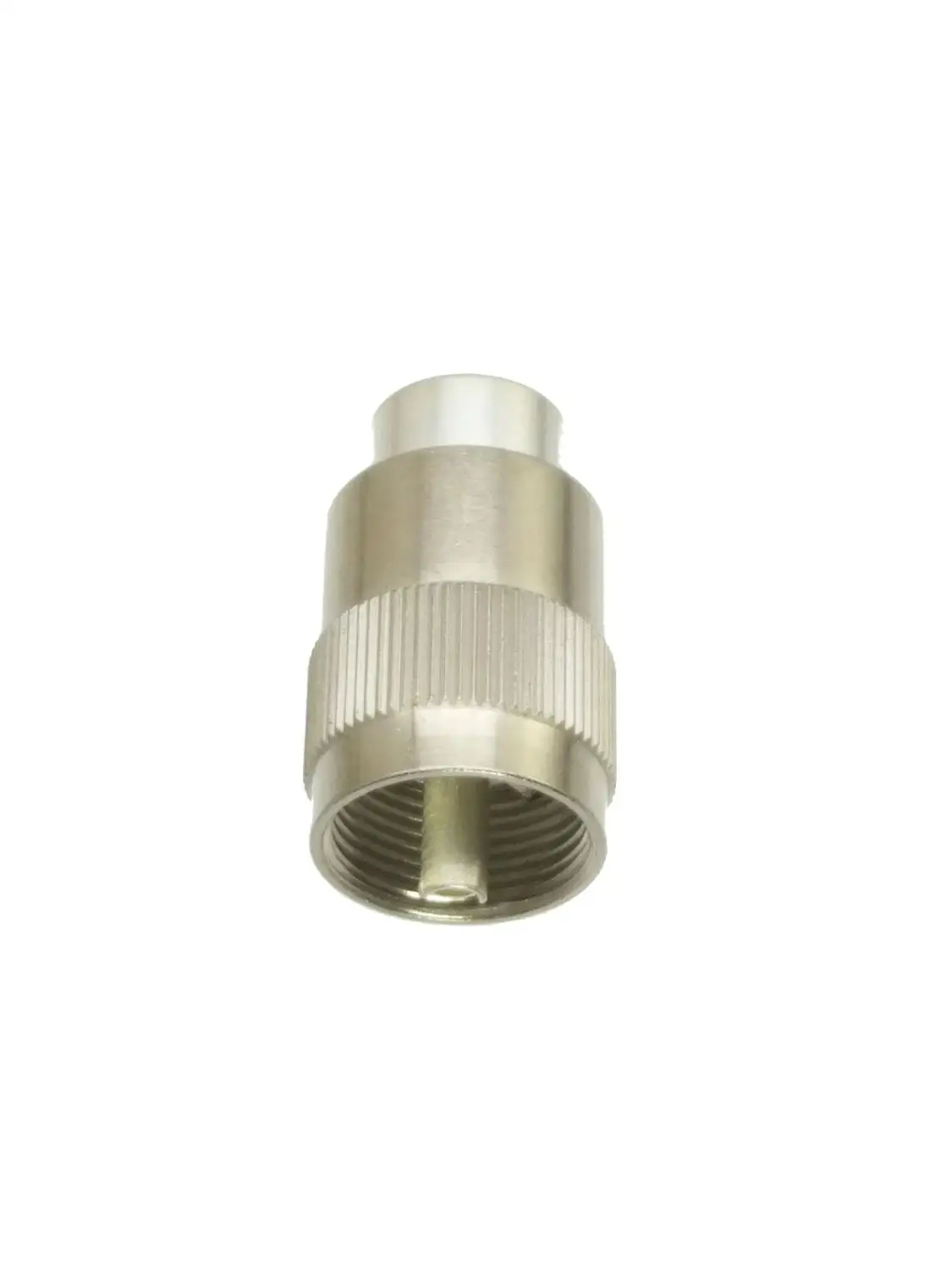 Соединитель UHF штекер PL259 припой RG8 RG213 LMR400 7D FB кабель серебристый|silver connectors|silver