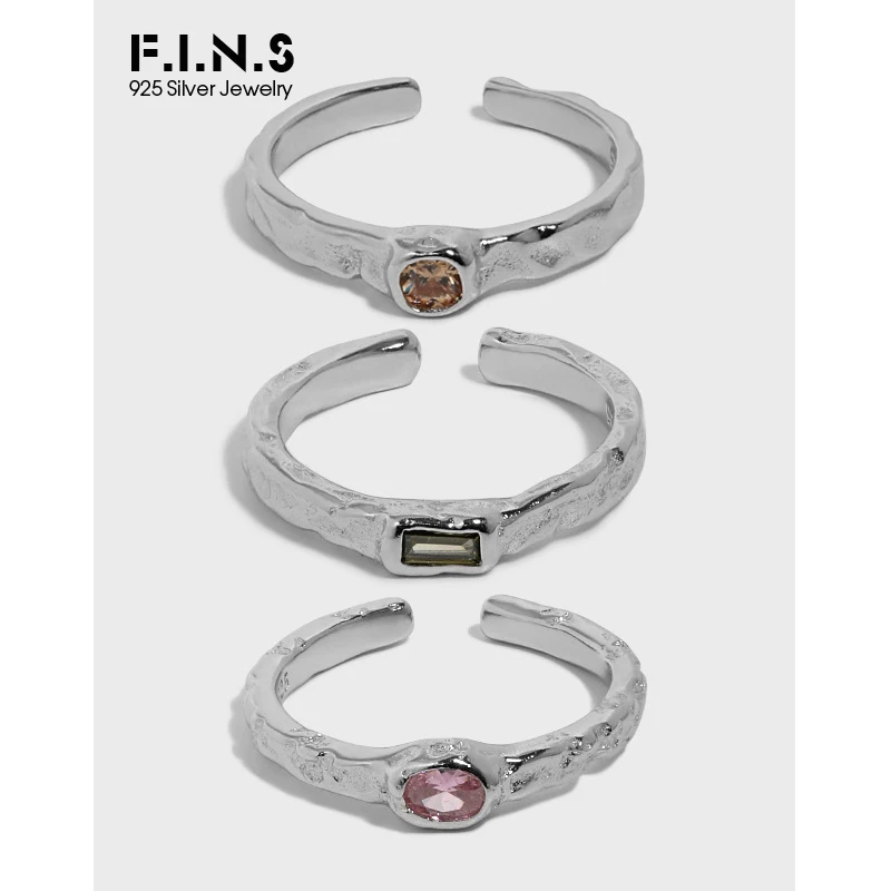 

Женское Открытое кольцо из серебра 925 пробы с фианитом