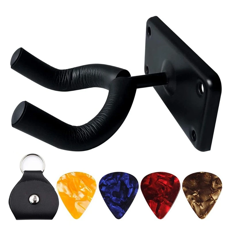 

Guitar Wall Mount Hanger Holder Rack Display Bass Ukulele Instrument Stand Hooks