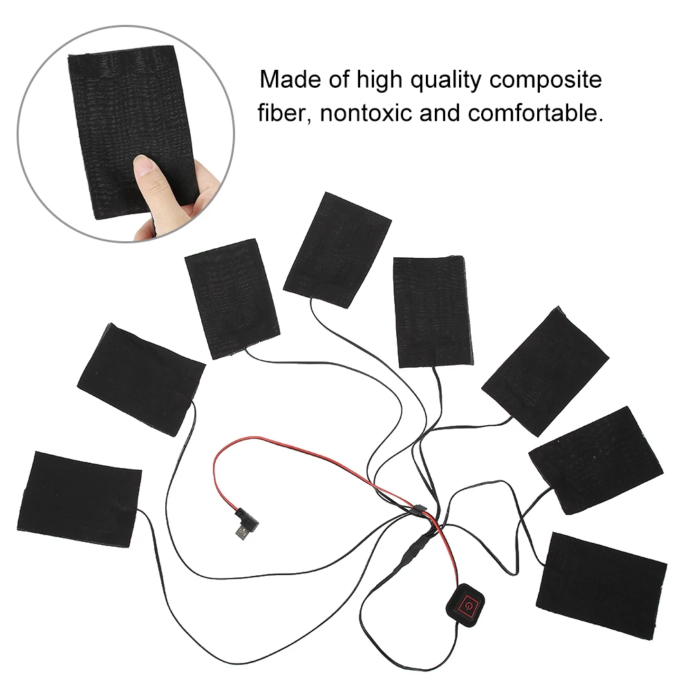 Три регулятора температуры-восемь нагревательная пленка жилет нижнее белье