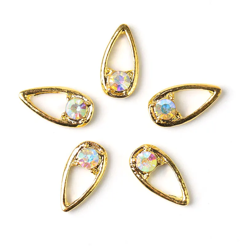 

2019 new 10 pieces crystal bright pearl nail rhinestone alloy Nail Art decorations glitter DIY 3D CJE nail jewelry pendant