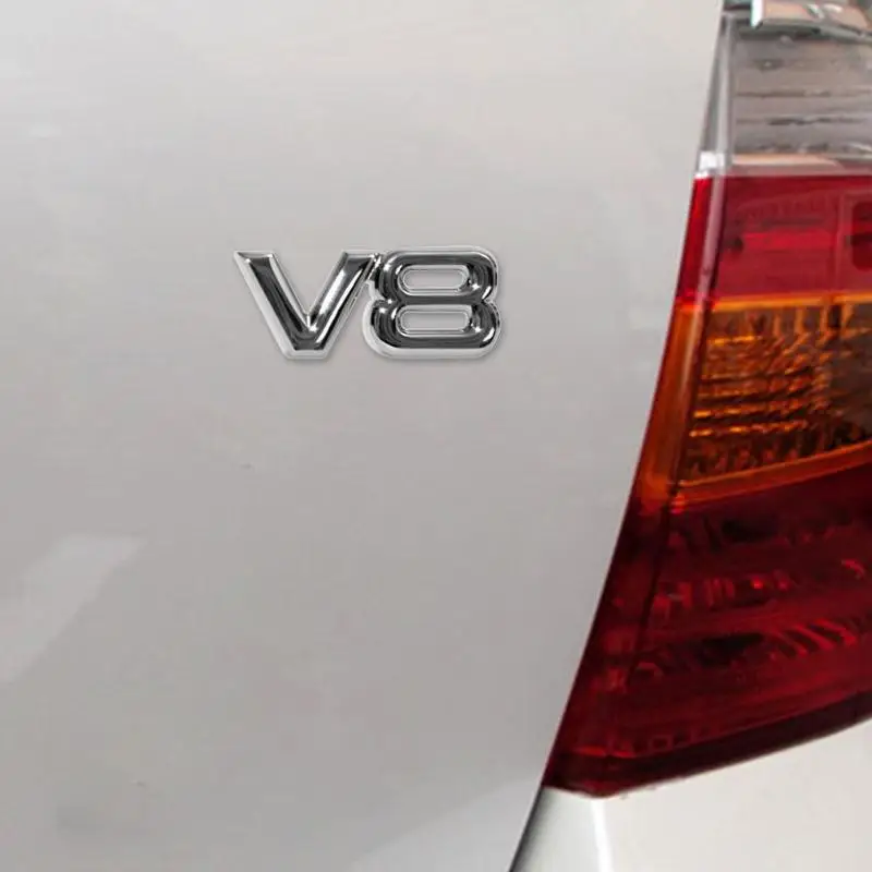 VODOOL 3D Хром Металл V8 шаблон автомобиля автоматическая задняя дверь стикер