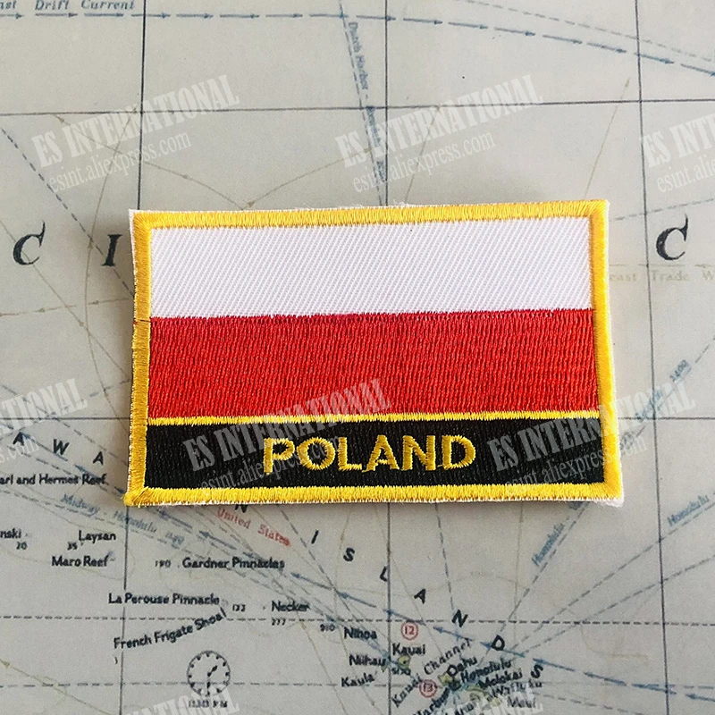 Нашивки с национальным флагом Польши повязка на руку нашивки вышивкой и заколка