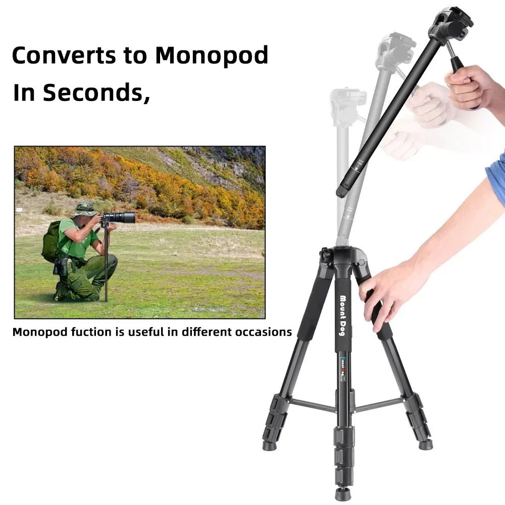 Mountdog легкий портативный профессиональный штатив для камеры путешествий монопод