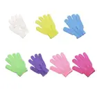 Перчатки-скрабы для душа, 125 шт., отшелушивающие, противоскользящие, массажные, губка для мытья кожи, увлажнение, спа, перчатка-скребок для ванны