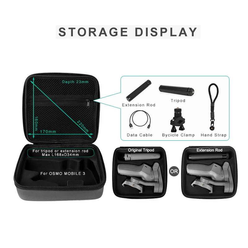 Портативная Защитная сумка для хранения Чехол DJI OSMO Mobile 3 компактный ручной