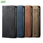 Роскошный кожаный чехол-книжка с узором из джинсовой ткани для Samsung Galaxy Note10 Lite M60s A81 M60s M62 F62 A81, магнитный чехол-книжка