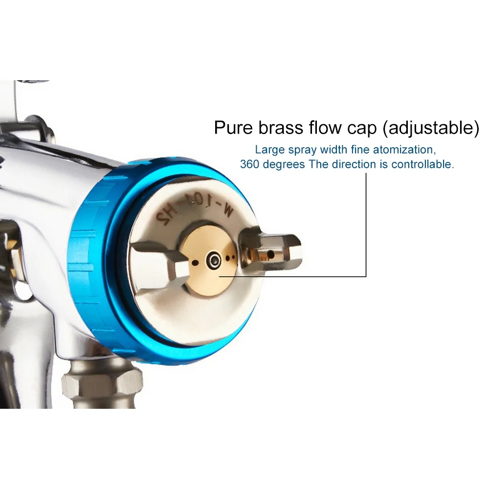 Автомобильный Краски пистолет 400cc чашка распылитель с Нержавеющая сталь горшок