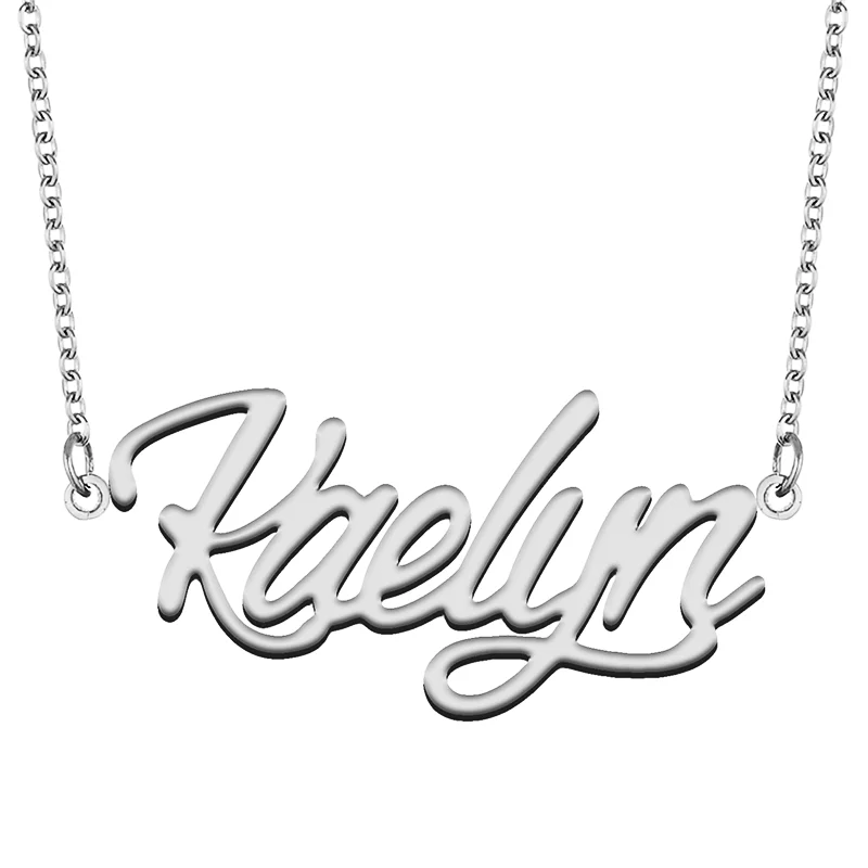 Kaelynjpg Custom Name Necklace Customized Pendant Choker Personalized Jewelry Gift for Women Girls Friend Christmas Present