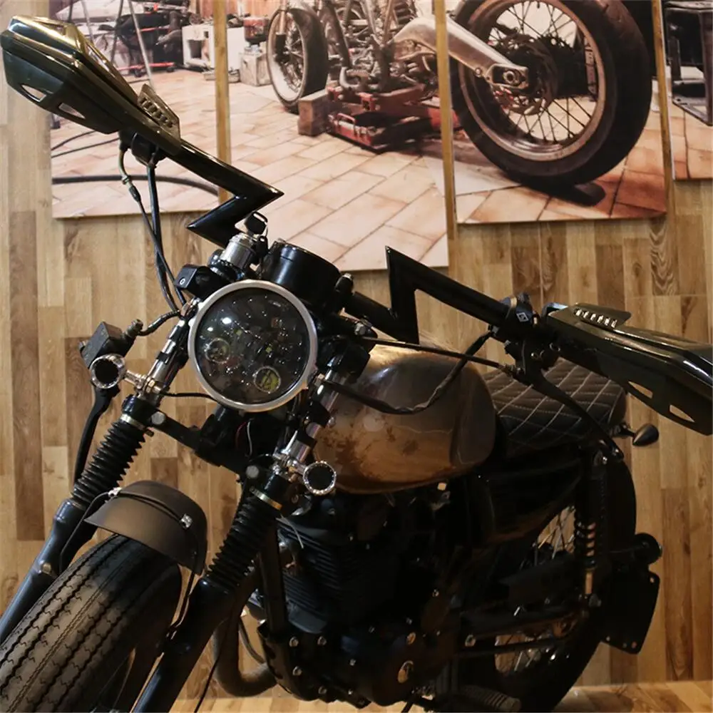 Черный хром 5 75 в 7 алюминиевый круглый корпус фары налобный фонарь отделка кольцо