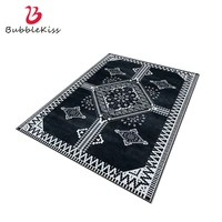 bubble kiss carpets for living room simple black white retro style home decor printing rugs bedroom customized large floor mat
