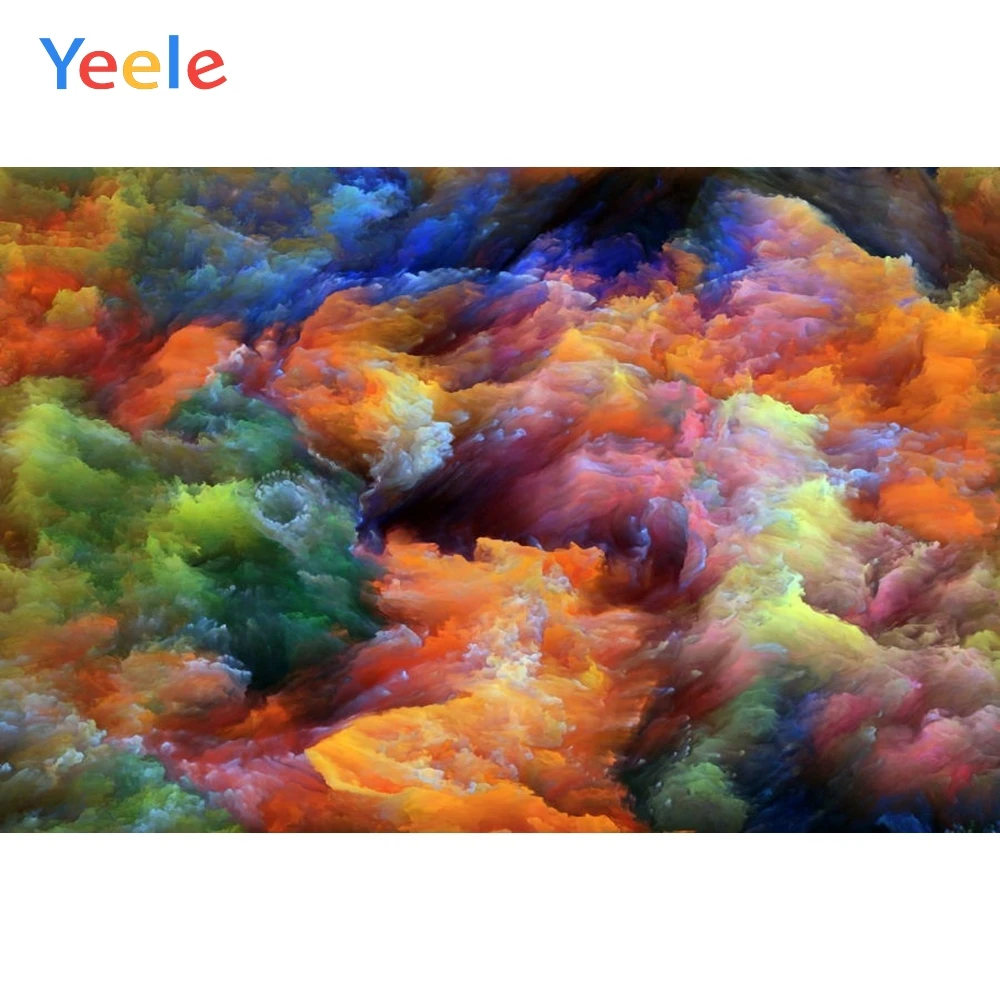 

Colorful Cloud Abstract Grunge Gradient Baby Portrait Backdrop Vinyl Custom Photography Background For Photo Studio Photophone