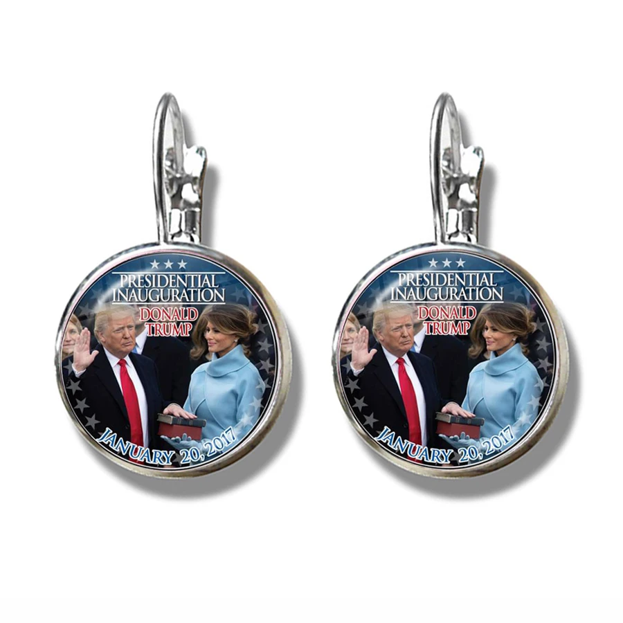 Женские серьги Trump 2020 американский Американский выбор Стеклянные Кабошоны