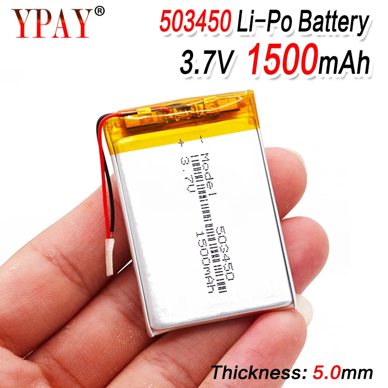 1500 мАч 503450 3 7 в литий полимерный аккумулятор ионный для смартфона DVD MP3 MP4