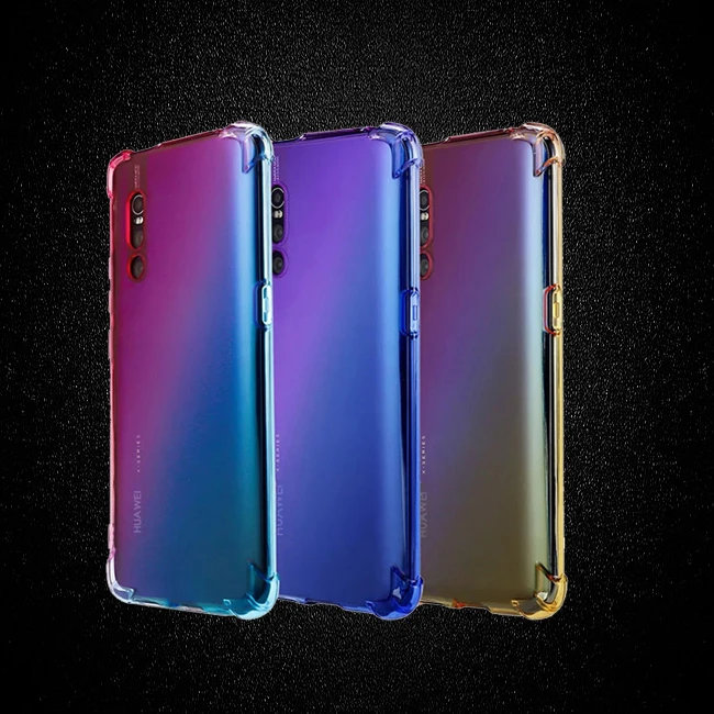 Прозрачный радужный чехол для телефона huawei mate 20 Lite силиконовый покрытия Funda Pro 20lite