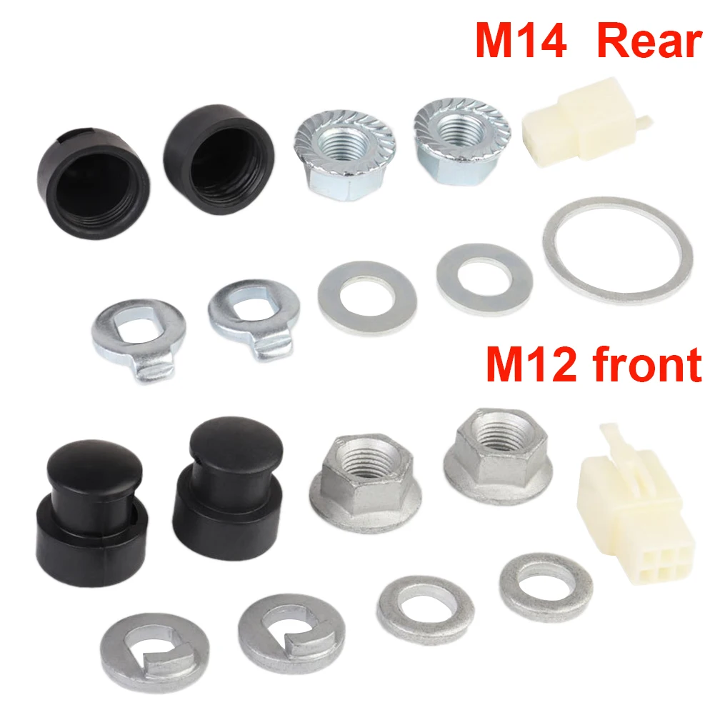 

E-bike Hub Motor Screw Nut M12/M14 Washer /spacer/nut Cover For 500W-5000W Motors Electric Bicycle E-bike Motor Accessories
