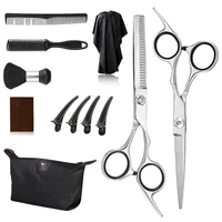 professional hairdressing scissors kit hair cutting scissors barber salon hairdresser tool tail comb cape hair cutter comb set